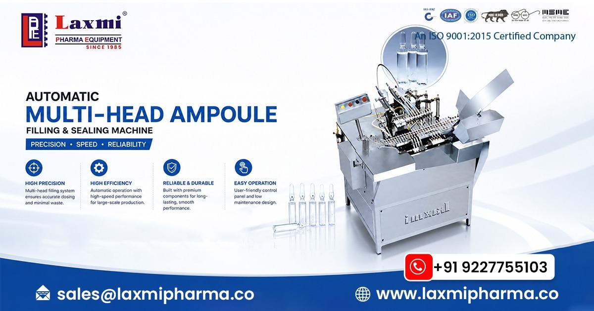 Automatic Multi-Head Ampoule Filling and Sealing Machine in Mauritius