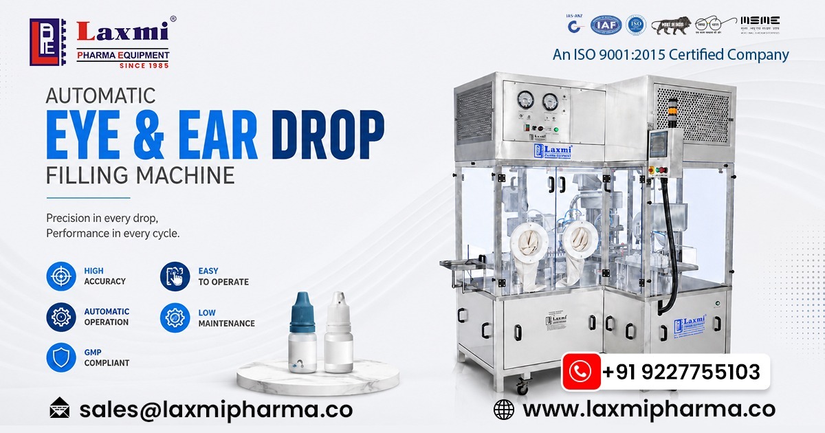 Automatic Eye and Ear Drop Filling Machine in Australia
