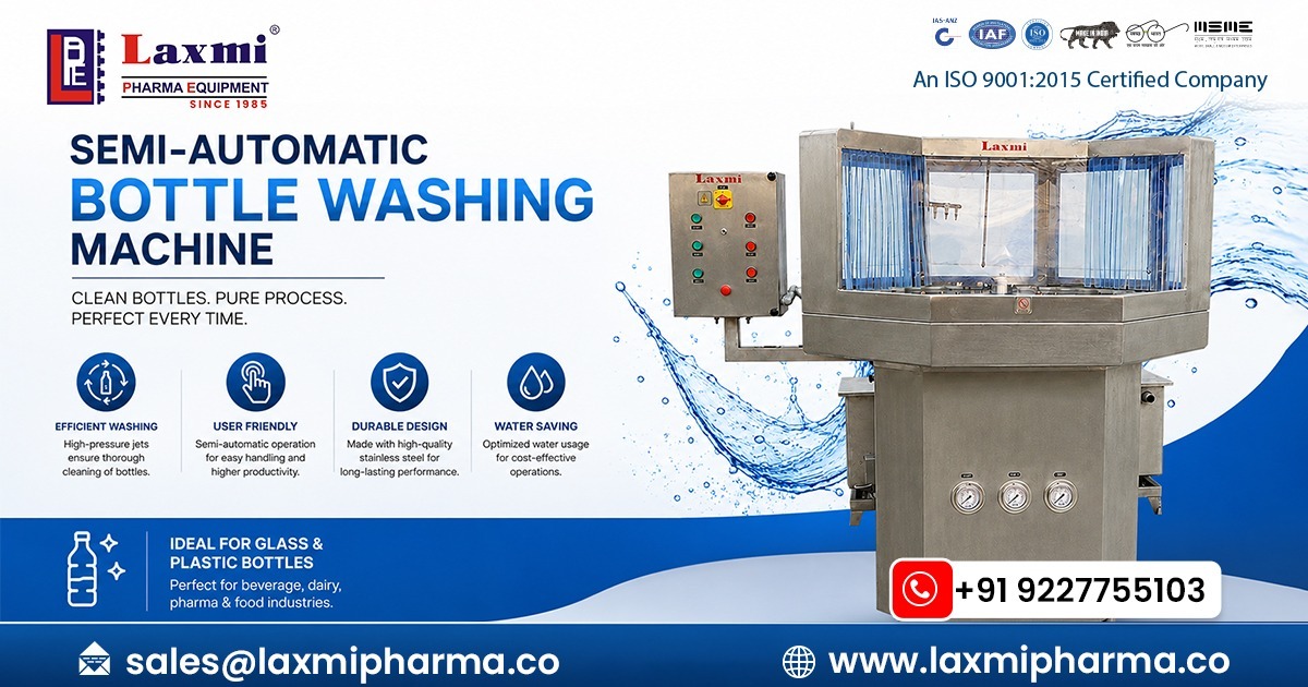 Semi-Automatic Bottle Washing Machine in Poland
