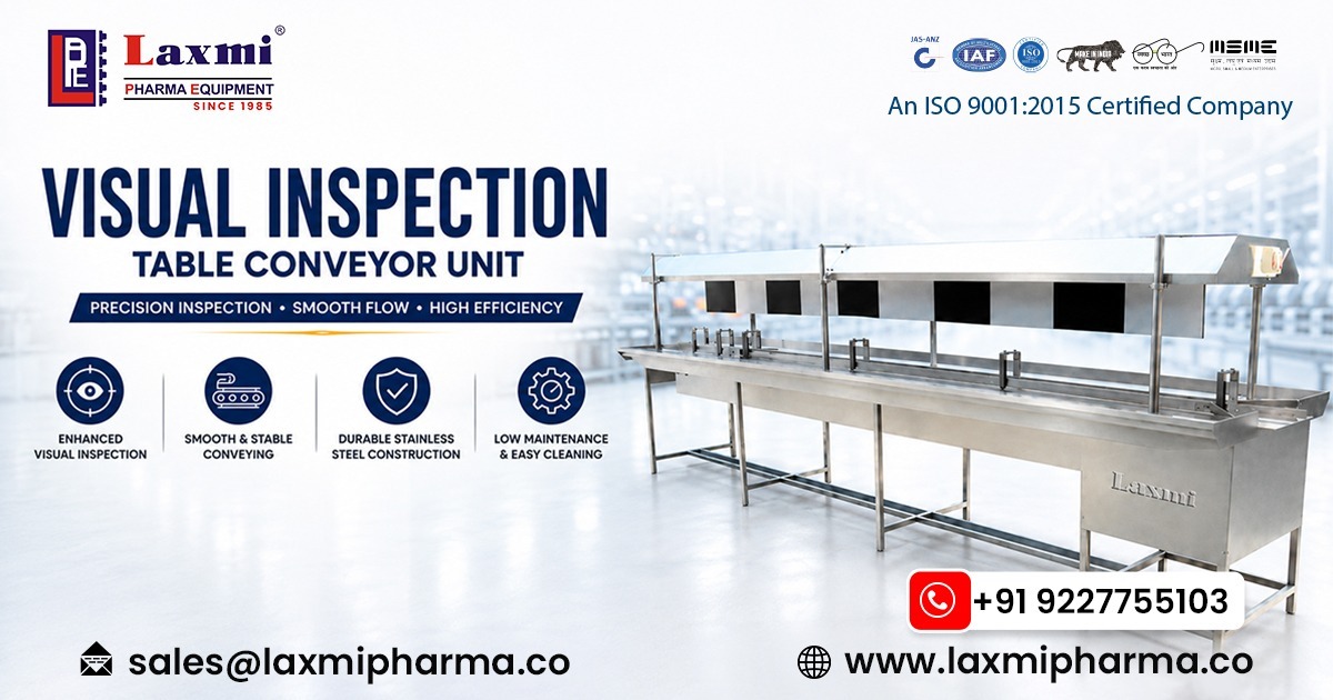 Visual Inspection Table Conveyor Unit in Canada