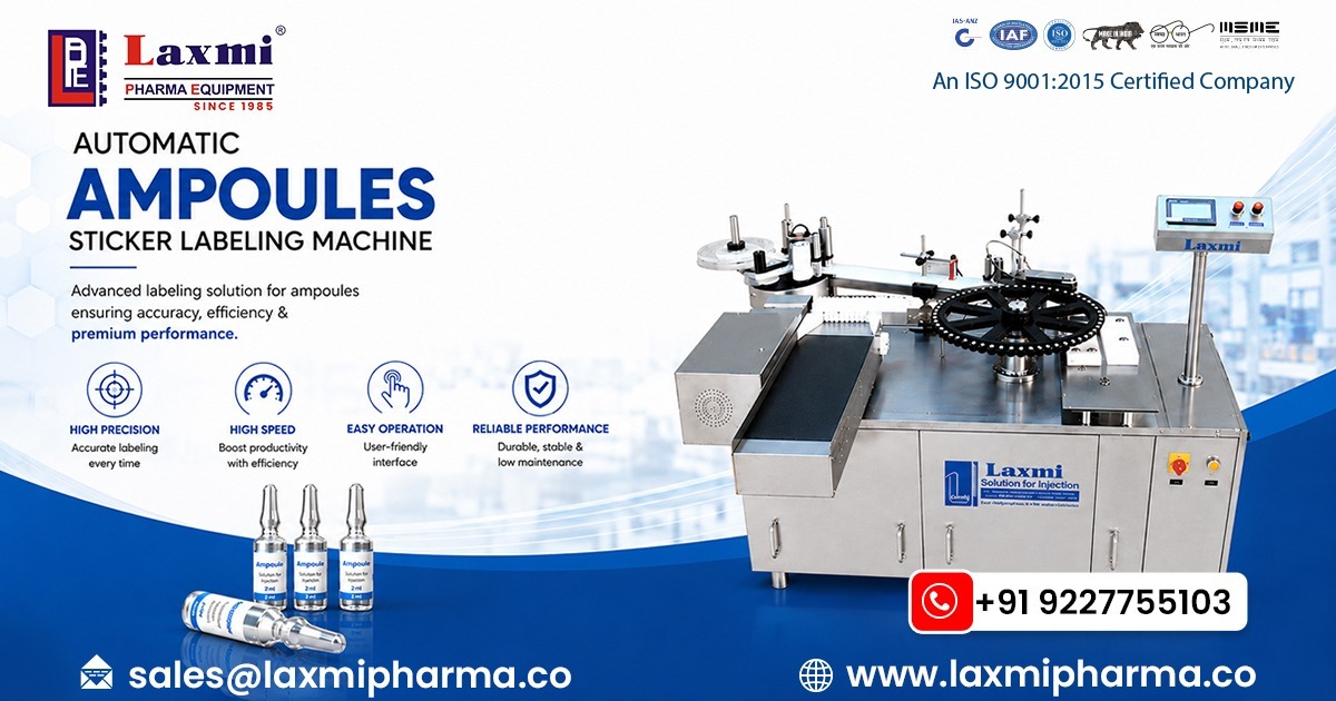 Automatic Ampoules Sticker Labeling Machine in Australia