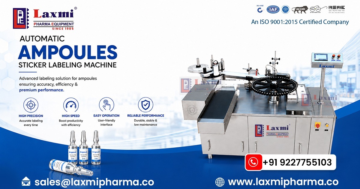 Automatic Ampoules Sticker Labeling Machine in Australia