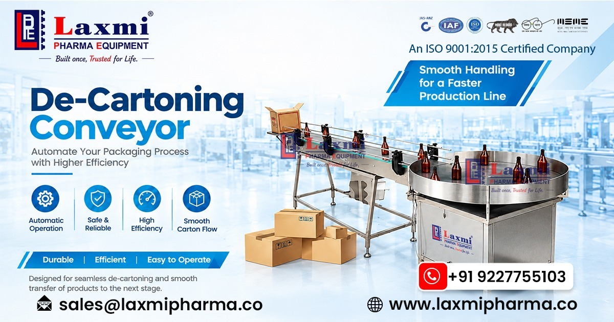 De-Cartoning Conveyor in Canada