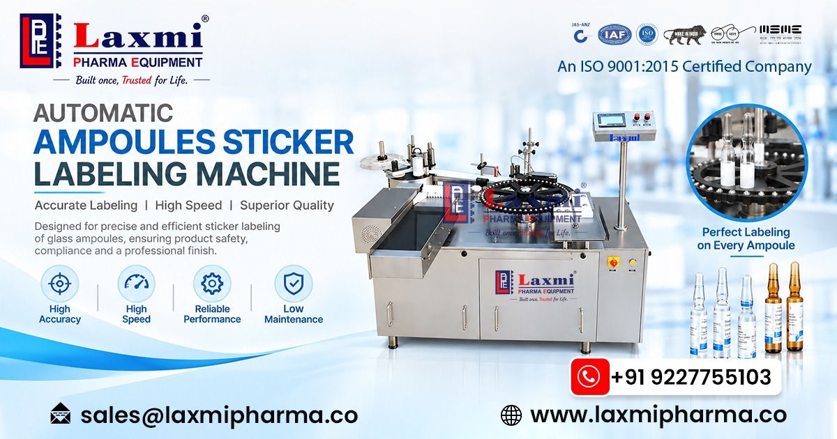 Automatic Ampoules Sticker Labeling Machine in Mauritius
