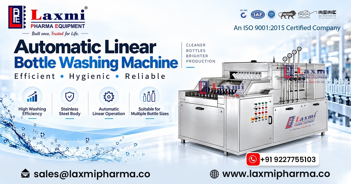 Automatic Linear Bottle Washing Machine in Mauritius