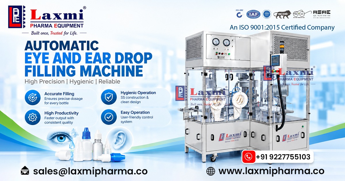 Automatic Eye and Ear Drop Filling Machine in France